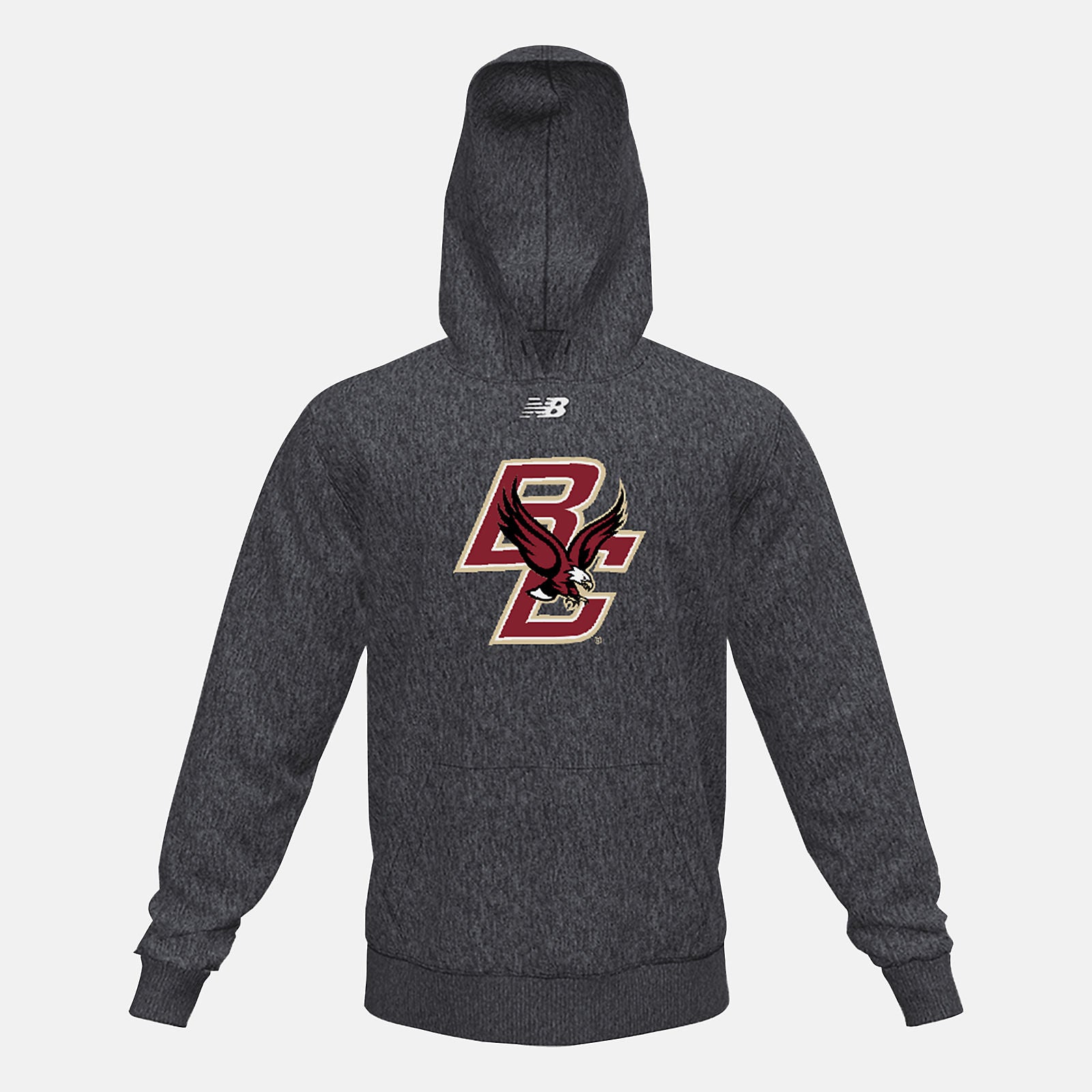 Black Heather NB Fleece Hoody(Boston College) | New Balance Clothing