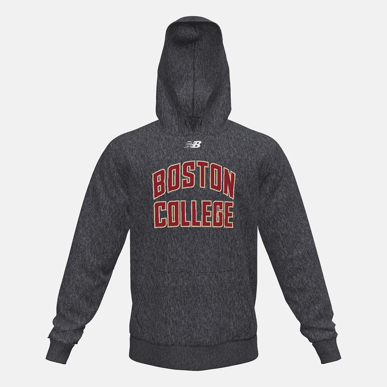 Black Heather NB Fleece Hoody(Boston College) | New Balance Clothing