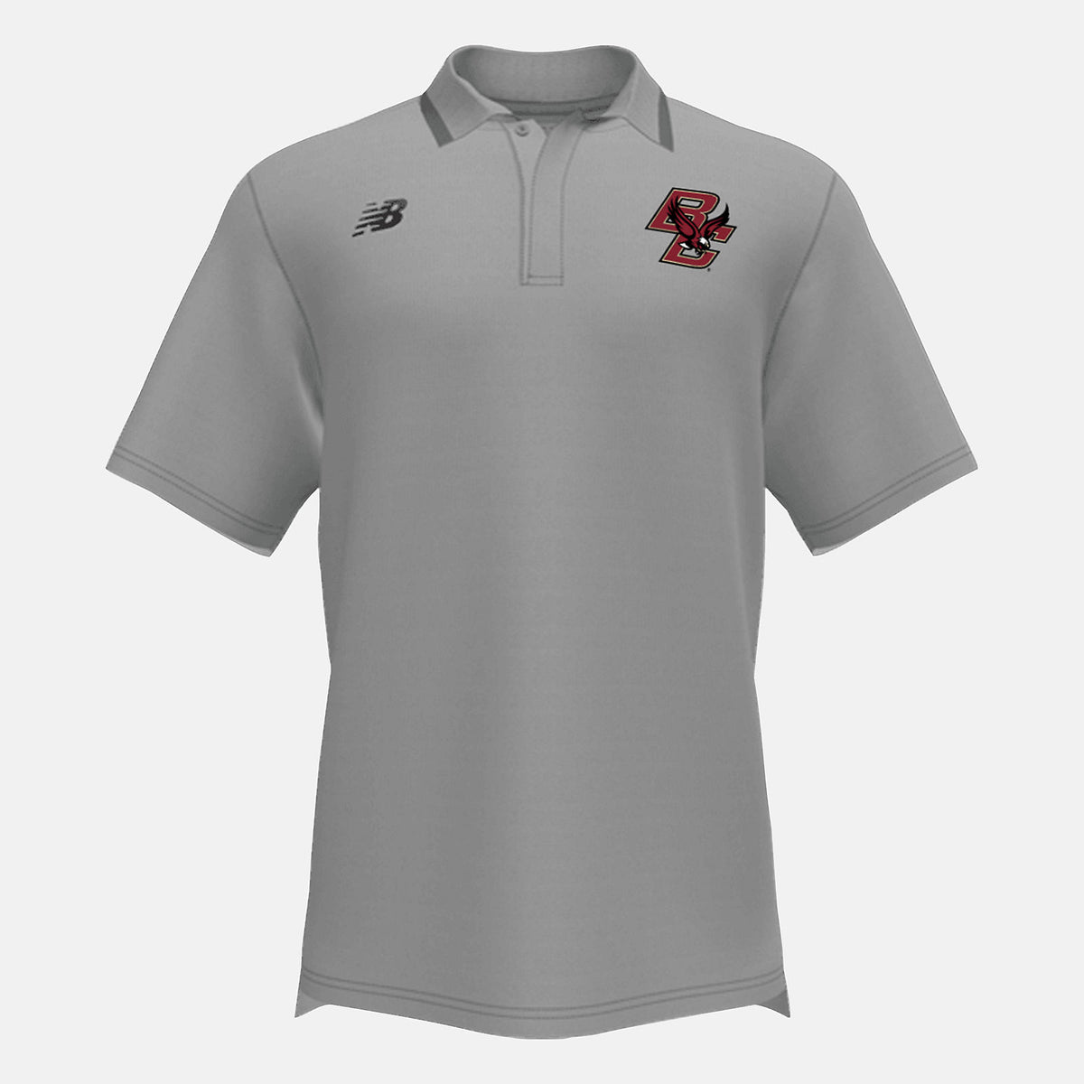 Light Grey Team Rally Polo(Boston College) | New Balance Clothing