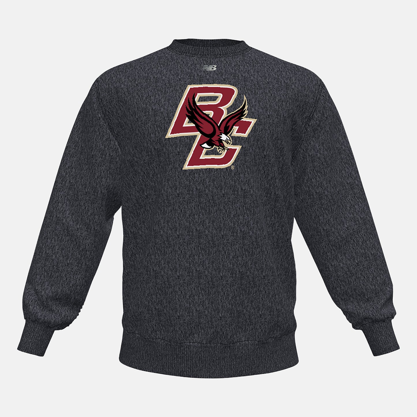 Black Heather NB Crew Fleece(Boston College) | New Balance Clothing