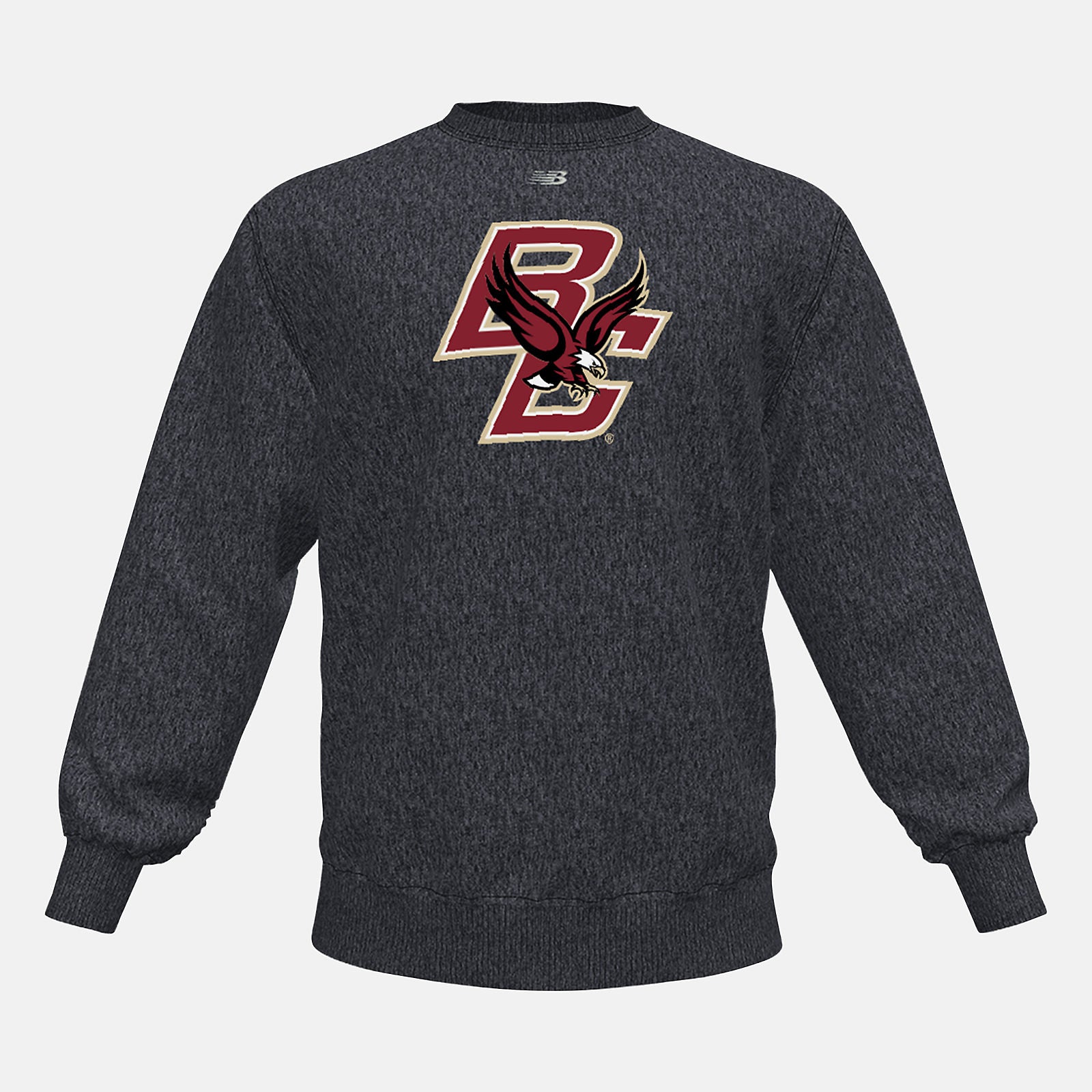 Black Heather NB Crew Fleece(Boston College) | New Balance Clothing