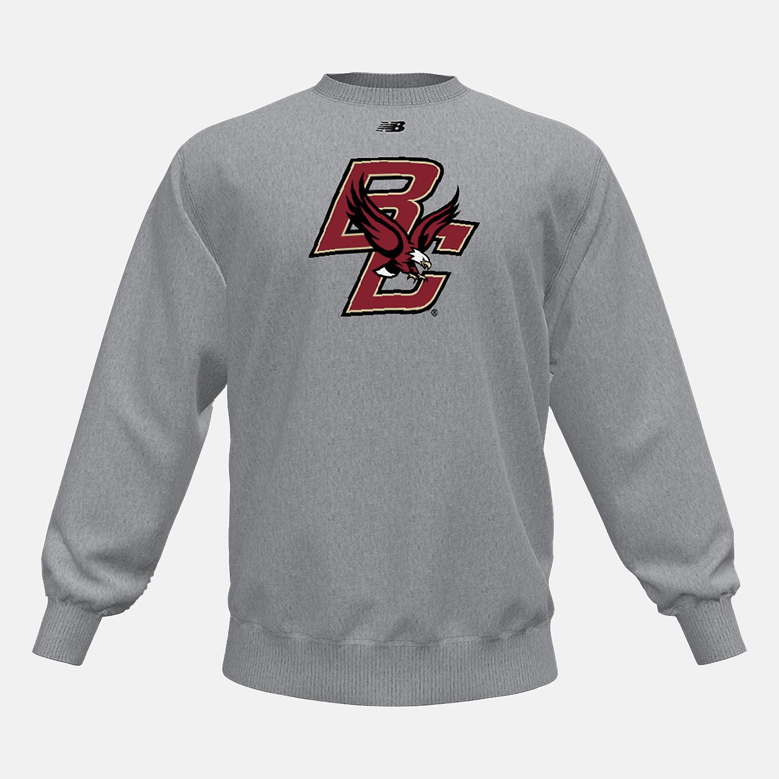 Med Heather Grey NB Crew Fleece(Boston College) | New Balance Clothing