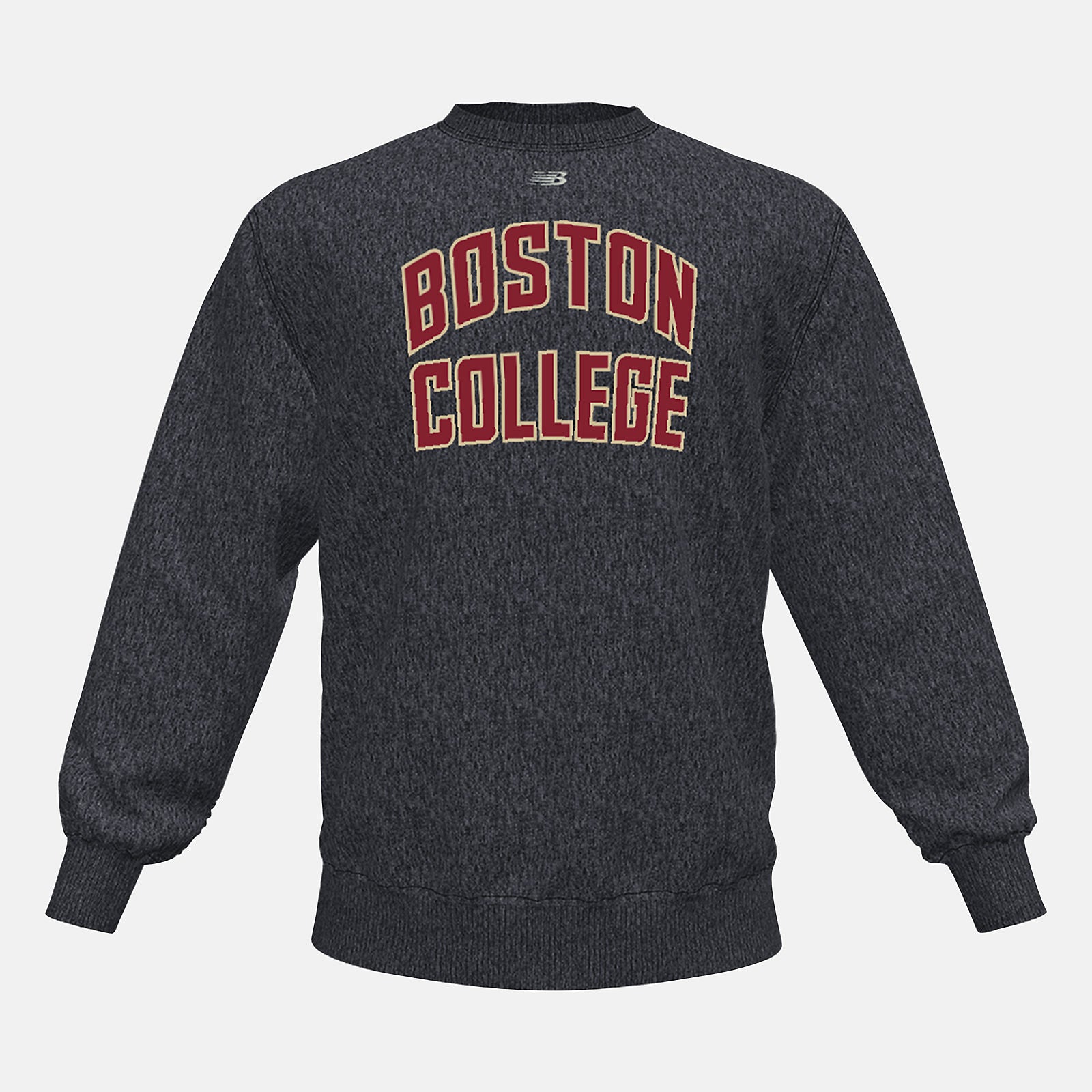 Black Heather NB Crew Fleece(Boston College) | New Balance Clothing