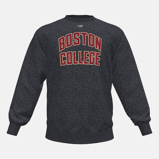 Black Heather NB Crew Fleece(Boston College) | New Balance Clothing