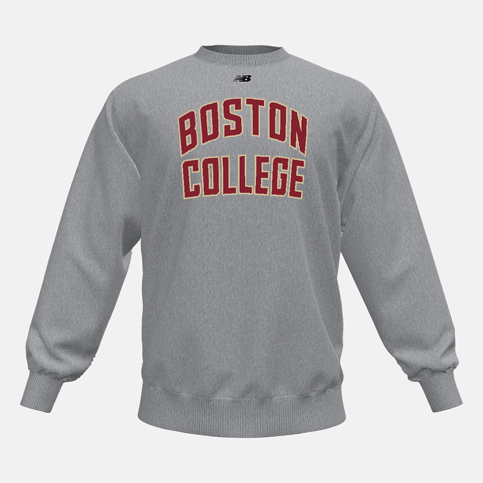 Med Heather Grey NB Crew Fleece(Boston College) | New Balance Clothing