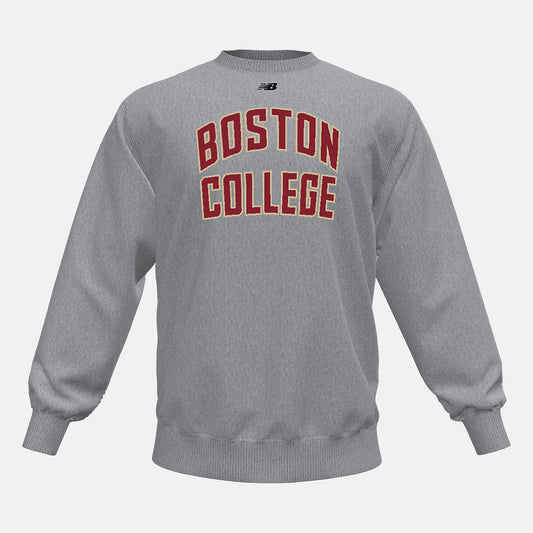 Med Heather Grey NB Crew Fleece(Boston College) | New Balance Clothing