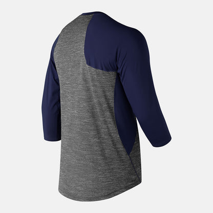 Team Navy Asym 2.0 Right 3/4 Sleeve | New Balance Clothing
