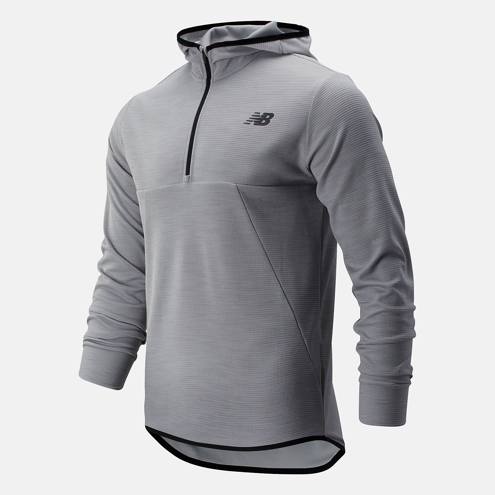 Athletic Grey Tenacity Hooded QTR Zip | New Balance Clothing