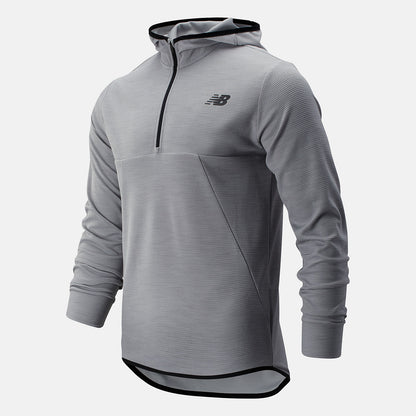 Athletic Grey Tenacity Hooded QTR Zip | New Balance Clothing