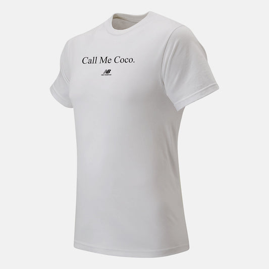 White/Black Call Me Coco Tee | New Balance Clothing