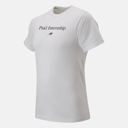 White Paid Internship Tee | New Balance Clothing