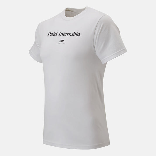 White Paid Internship Tee | New Balance Clothing