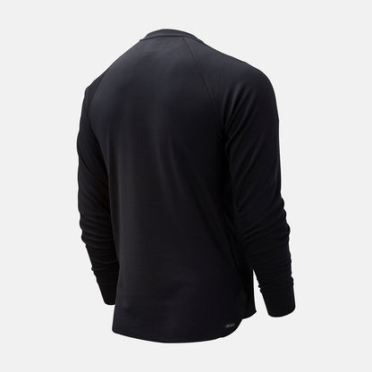 Black ASYM Baseball Henley | New Balance Clothing