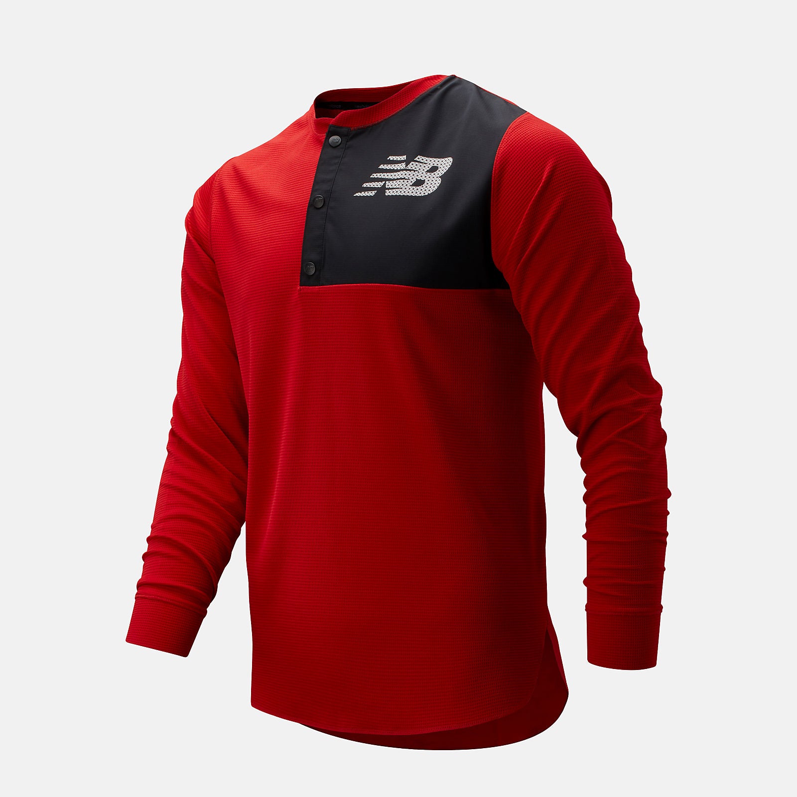 Team Red ASYM Baseball Henley | New Balance Clothing