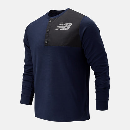 Team Navy ASYM Baseball Henley | New Balance Clothing