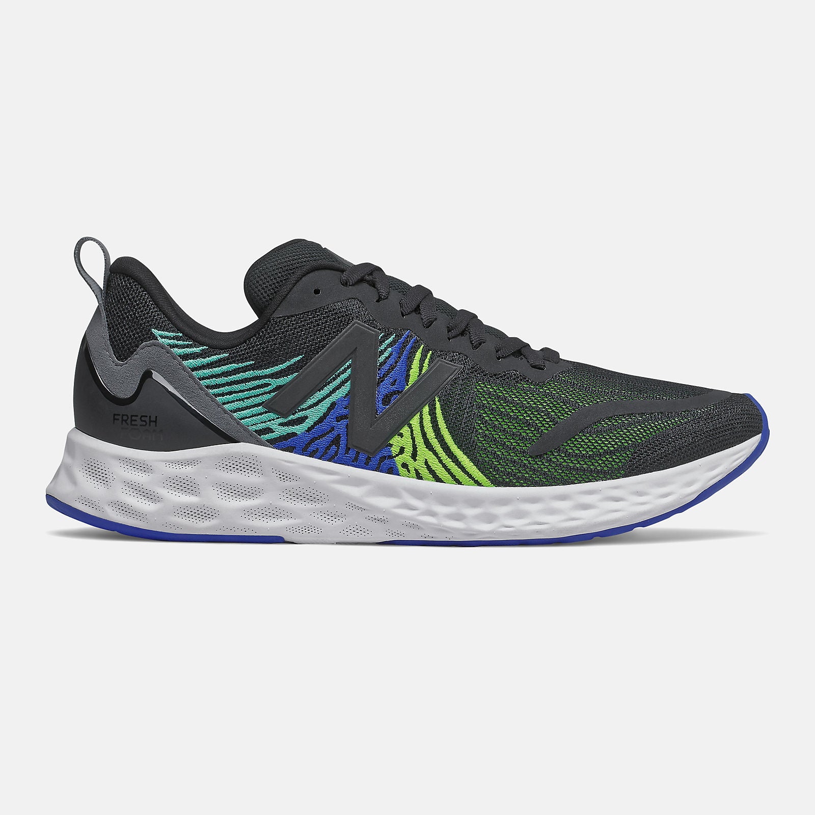 Black/Energy Lime and Cobalt Blue Fresh Foam Tempo | New Balance Shoes
