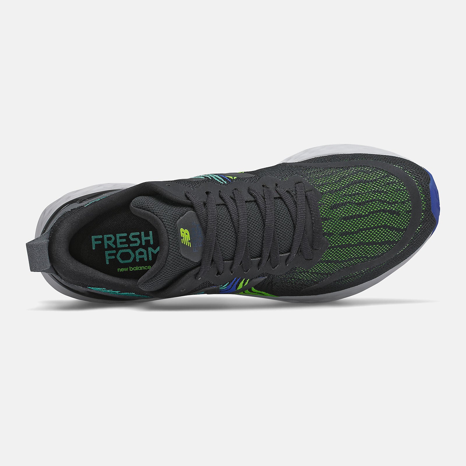 Black/Energy Lime and Cobalt Blue Fresh Foam Tempo | New Balance Shoes
