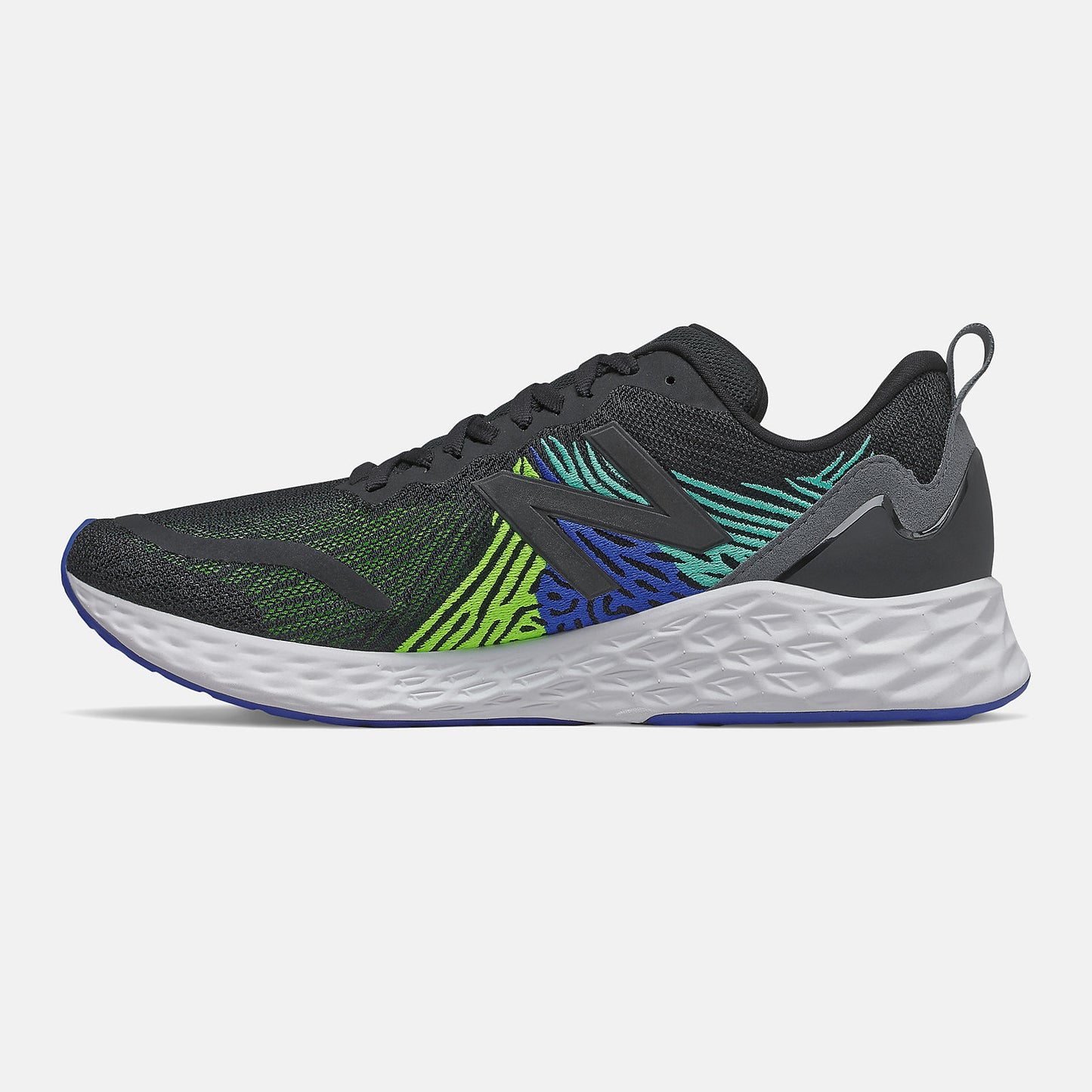 Black/Energy Lime and Cobalt Blue Fresh Foam Tempo | New Balance Shoes