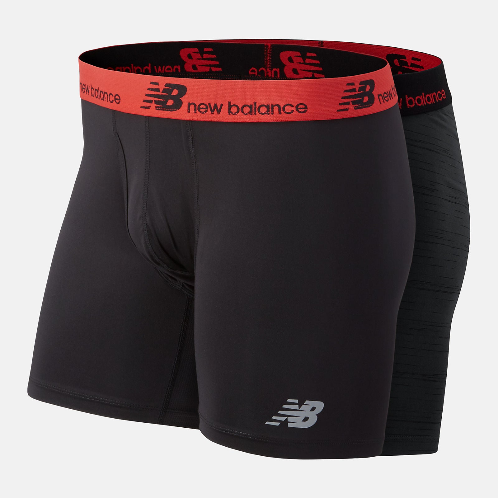 Black/Red NB Dry 6 Inch Boxer Brief 2 Pack | New Balance Accessories