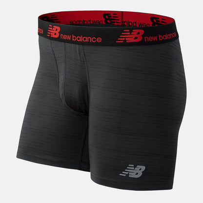 Black/Red NB Dry 6 Inch Boxer Brief 2 Pack | New Balance Accessories