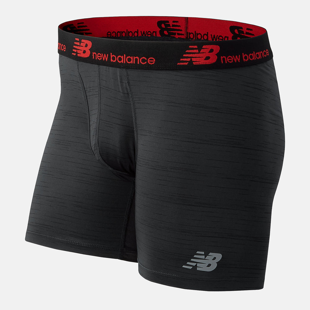Black/Red NB Dry 6 Inch Boxer Brief 2 Pack | New Balance Accessories
