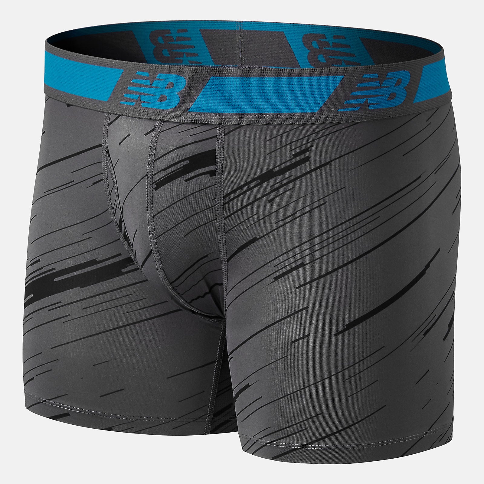 Black/Lead NB Dry 6 Inch Boxer Brief 2 Pack | New Balance Accessories