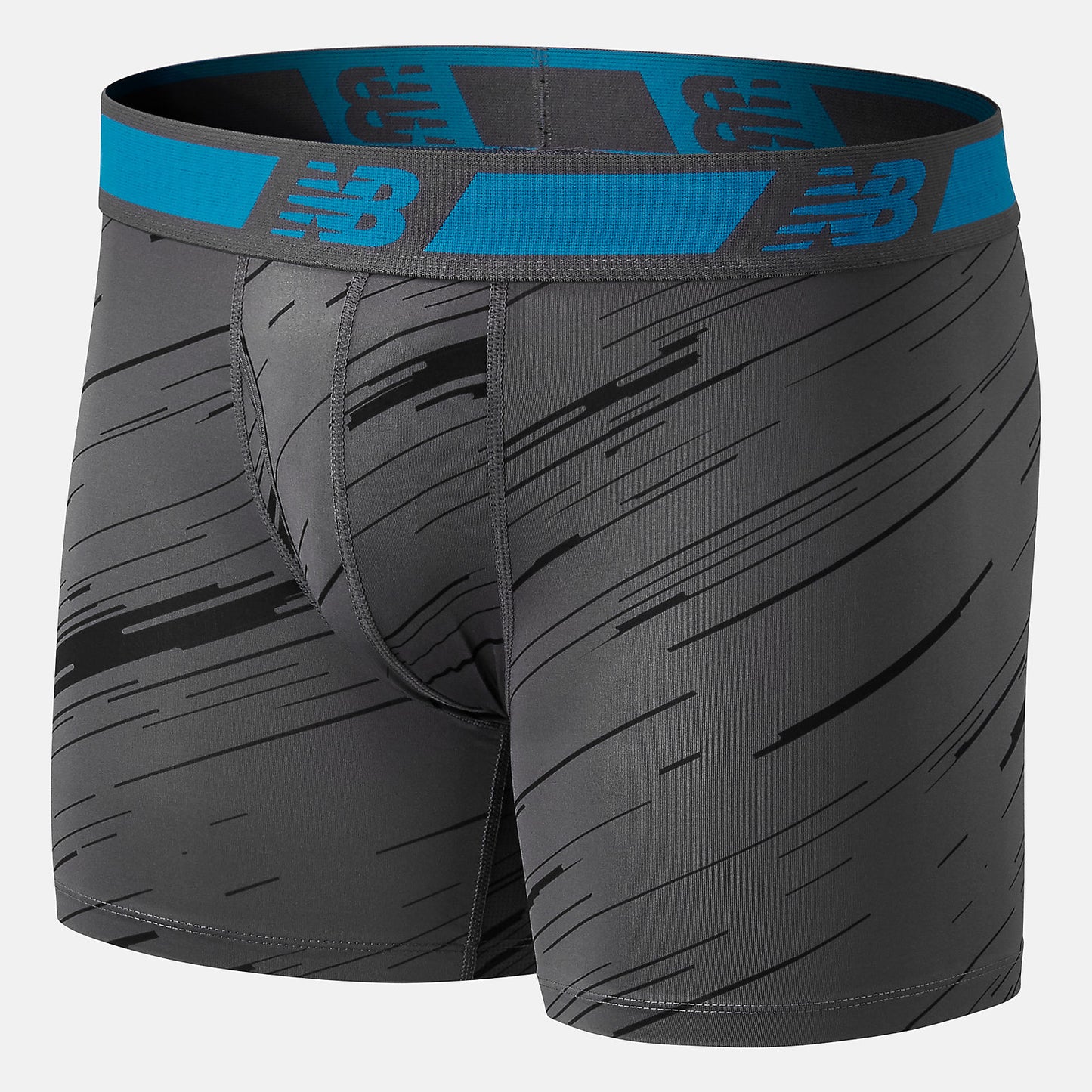 Black/Lead NB Dry 6 Inch Boxer Brief 2 Pack | New Balance Accessories