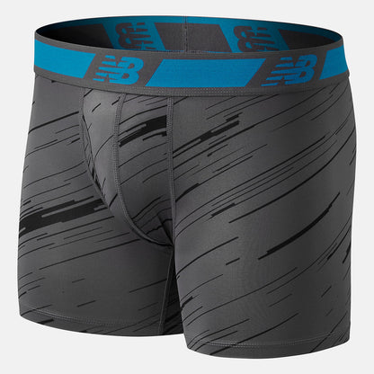 Black/Lead NB Dry 6 Inch Boxer Brief 2 Pack | New Balance Accessories
