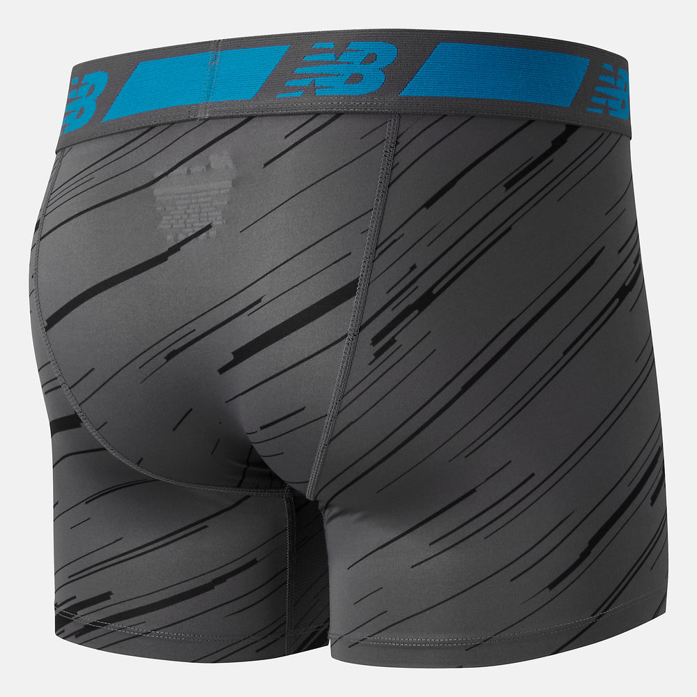 Black/Lead NB Dry 6 Inch Boxer Brief 2 Pack | New Balance Accessories