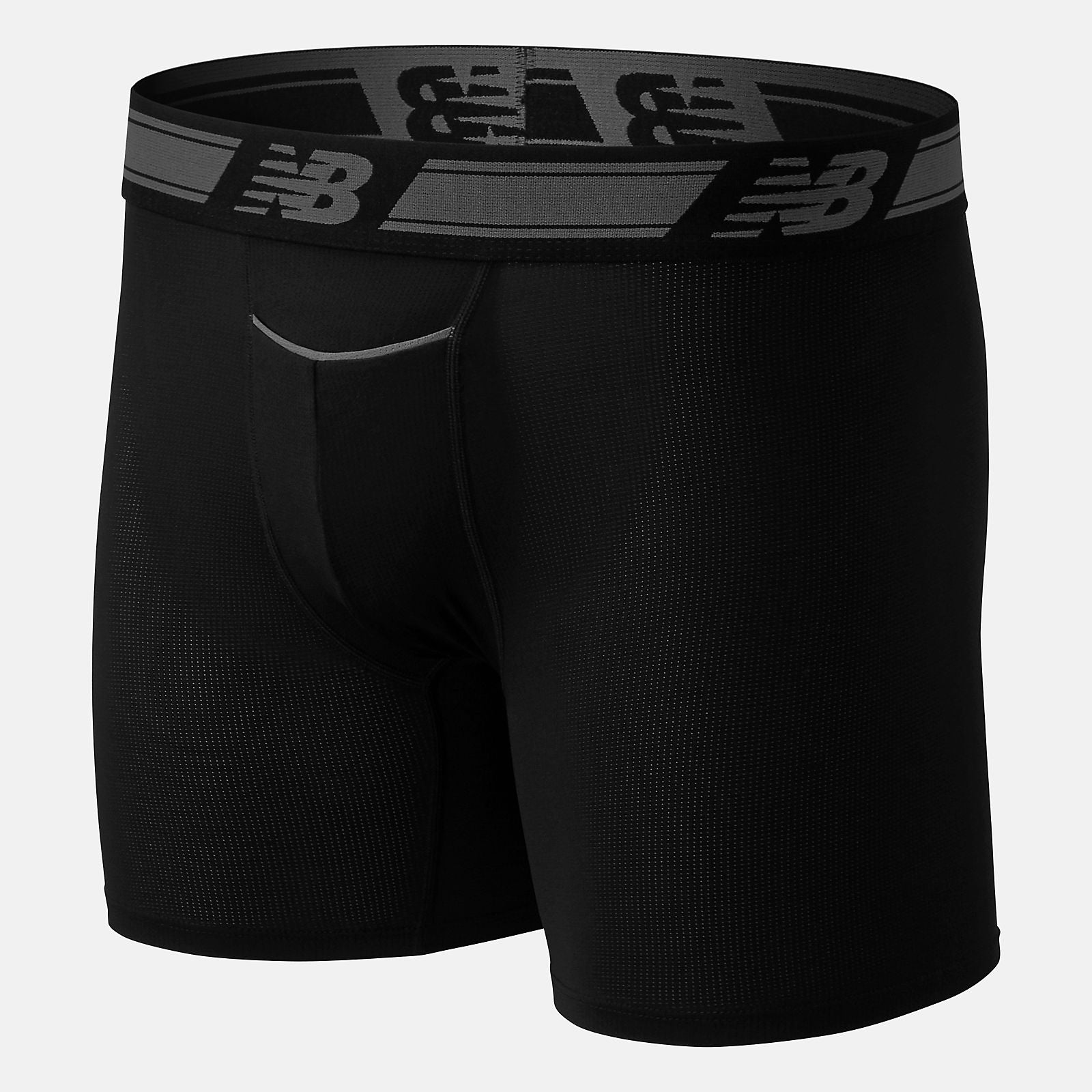 Black Men Mesh 6 Inch Boxer Brief 2 Pack | New Balance Accessories