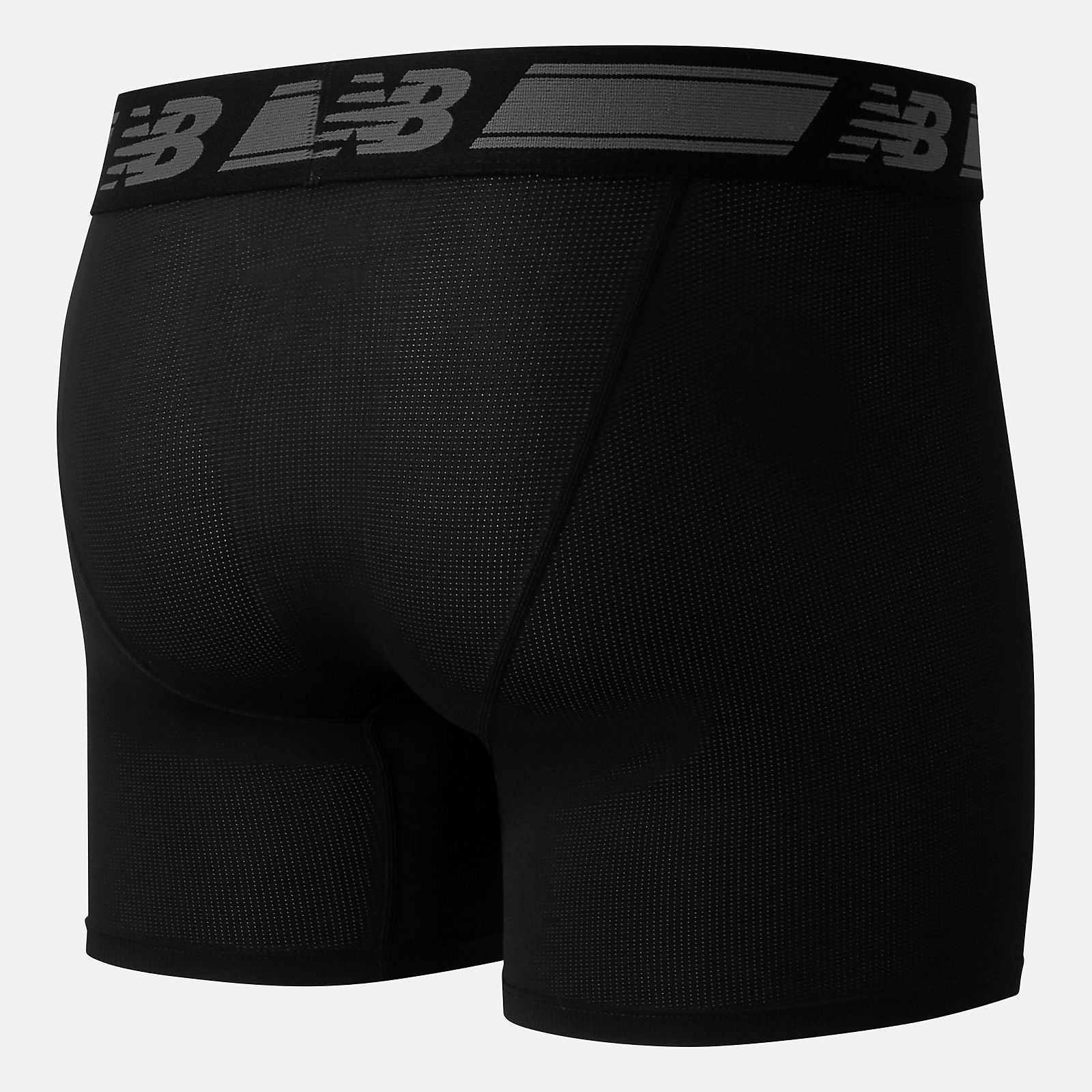 Black Men Mesh 6 Inch Boxer Brief 2 Pack | New Balance Accessories