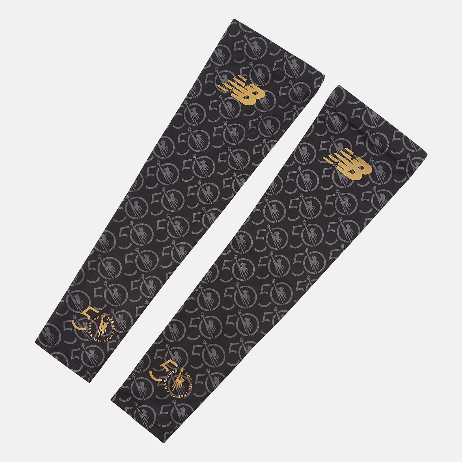Black/White NYC Marathon Arm Sleeves | New Balance Accessories