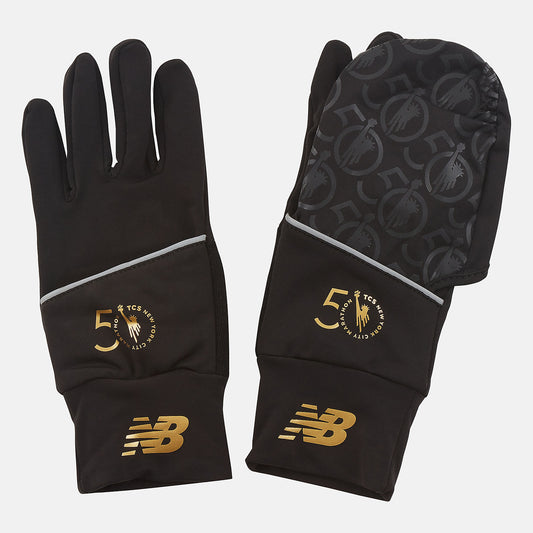 Black/White NYC Marathon Convertible Glove | New Balance Accessories