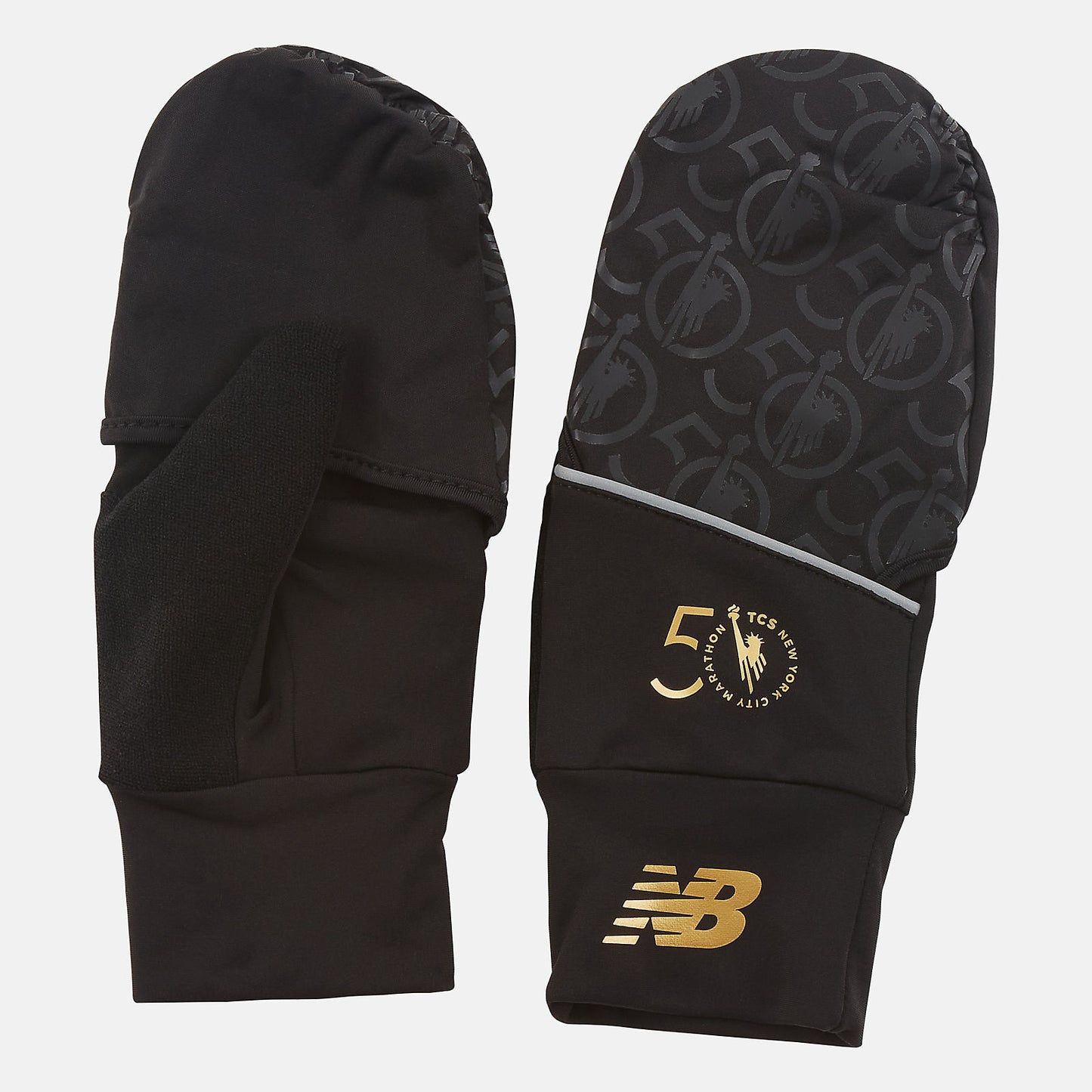 Black/White NYC Marathon Convertible Glove | New Balance Accessories
