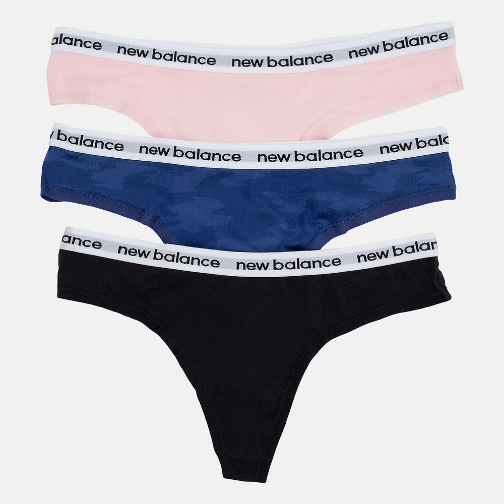 Black Eversoft Thong 3 Pack | New Balance Accessories