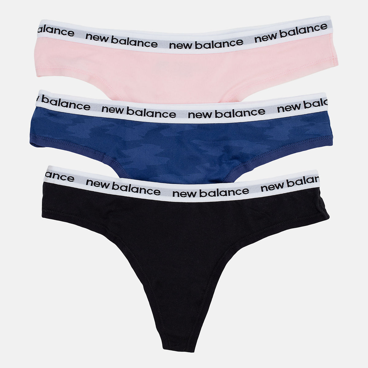 Black Eversoft Thong 3 Pack | New Balance Accessories