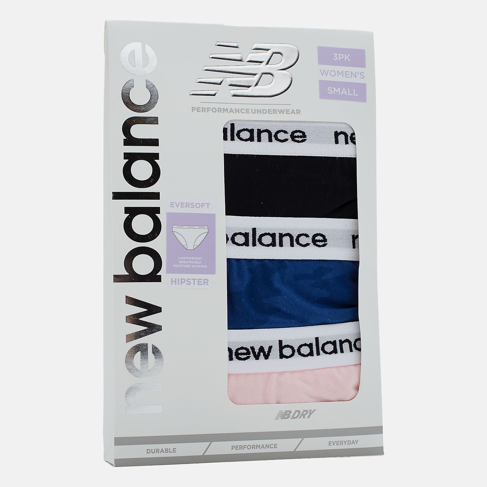 Black Eversoft Hipster 3 Pack | New Balance Accessories