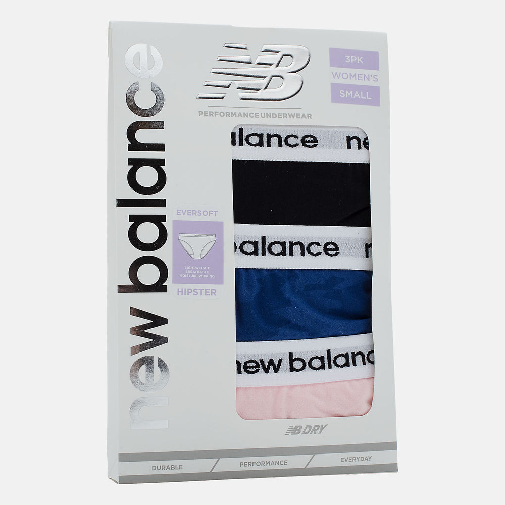 Black Eversoft Hipster 3 Pack | New Balance Accessories