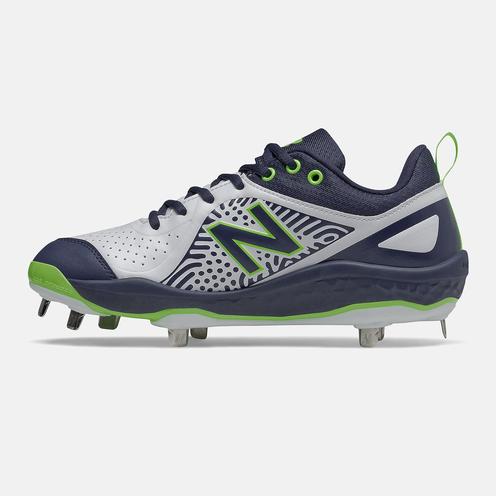 Team Navy/Lime Green and White Fresh Foam Velo v2 | New Balance Shoes