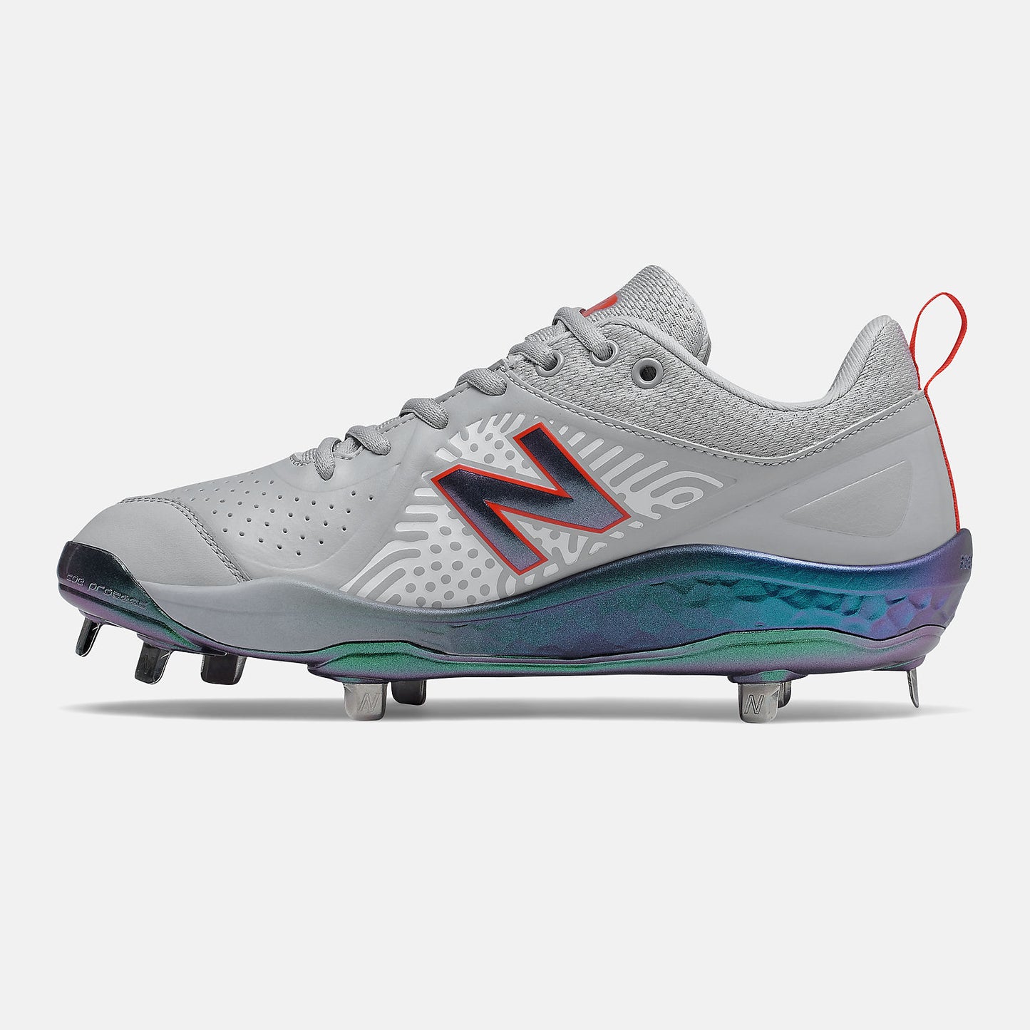 Grey/Flame and Iridescent Fresh Foam Velo v2 VIP | New Balance Shoes