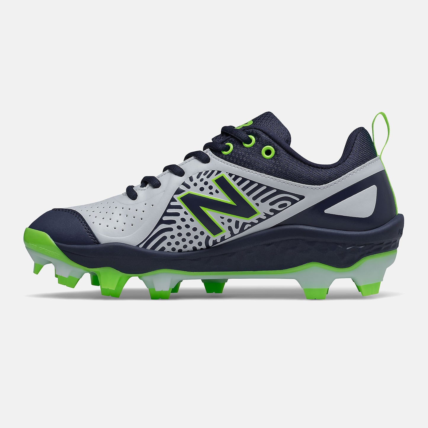 Team Navy/Lime Green and White Fresh Foam Velo v2 Molded | New Balance Shoes