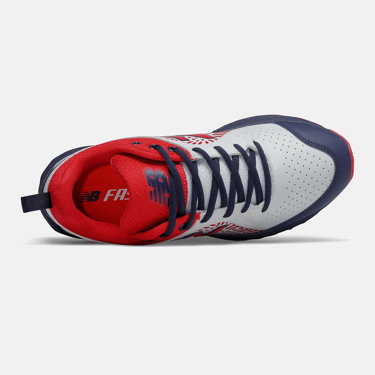 Red/White and Navy Fresh Foam Velo v2 Turf | New Balance Shoes