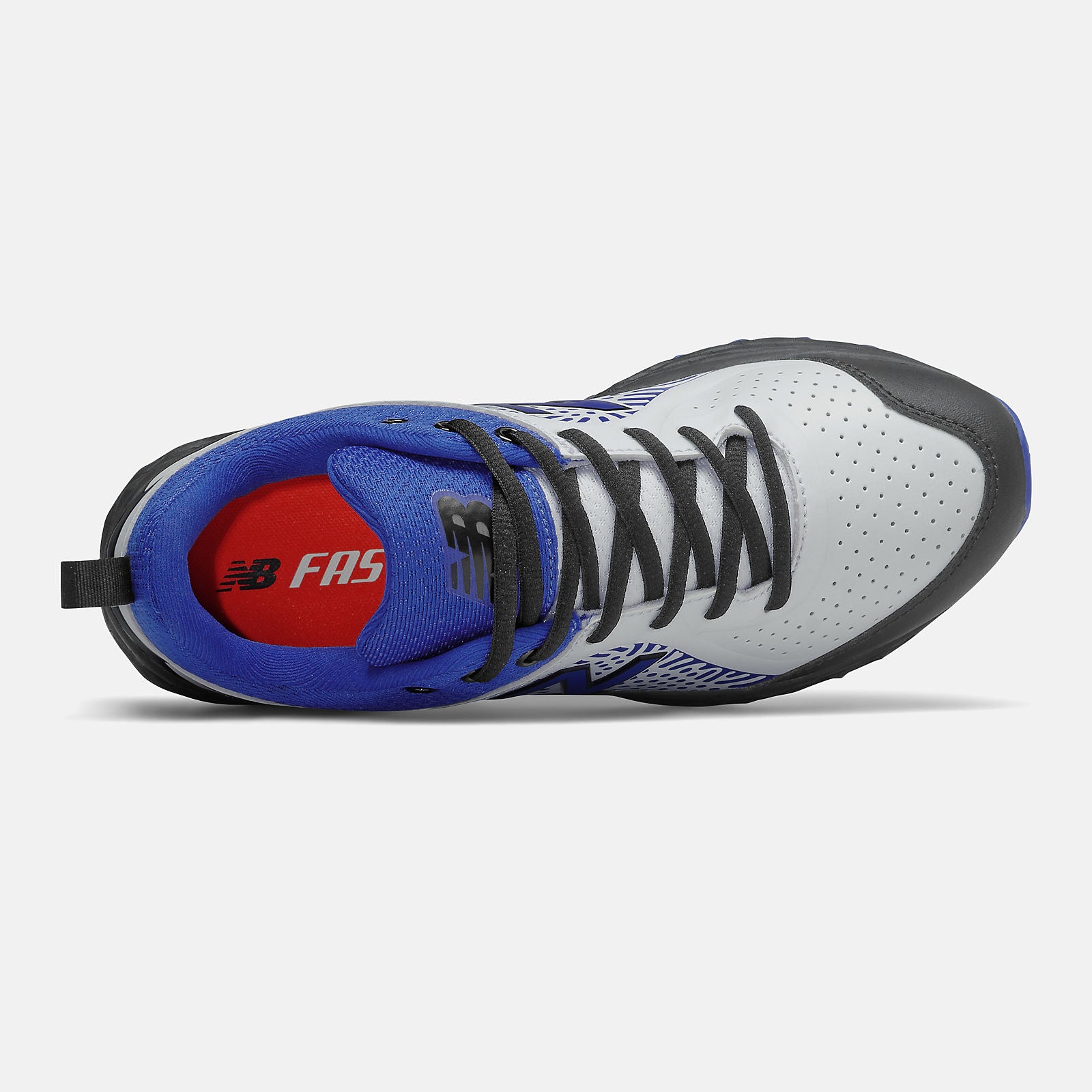 Black/Royal Blue and White Fresh Foam Velo v2 Turf | New Balance Shoes