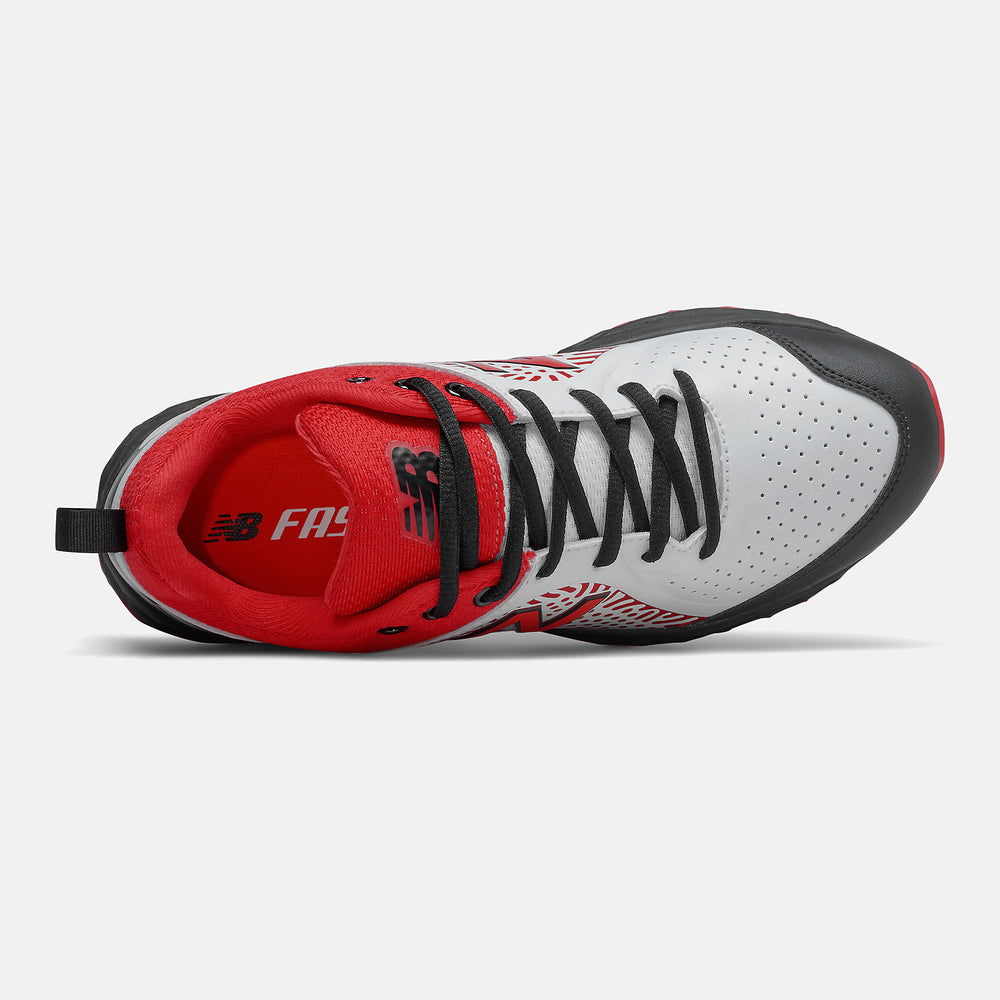 Black/Red and White Fresh Foam Velo v2 Turf | New Balance Shoes