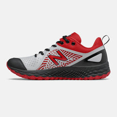 Black/Red and White Fresh Foam Velo v2 Turf | New Balance Shoes