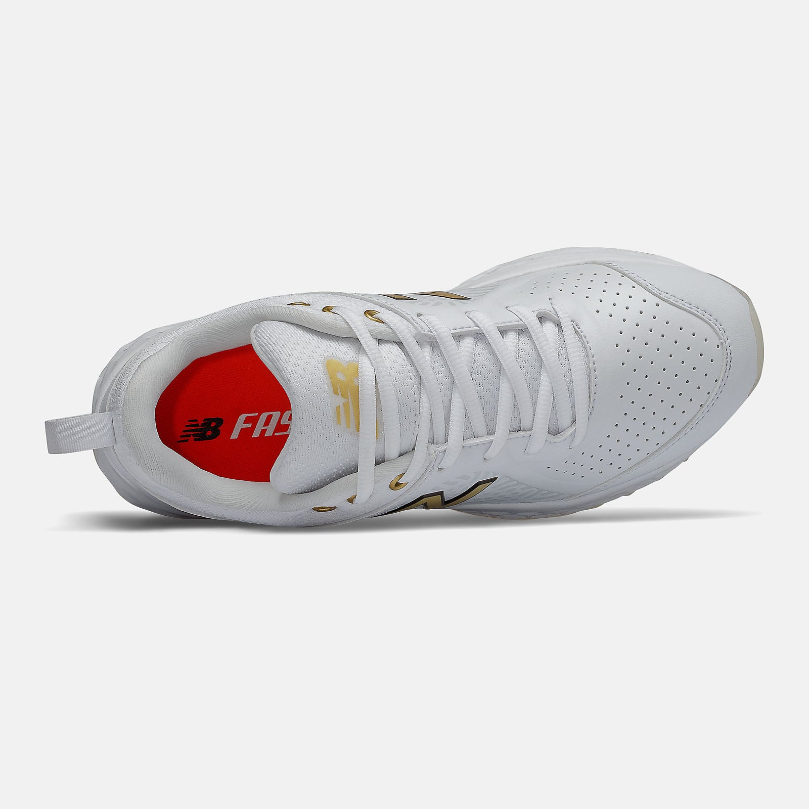 White/Gold Fresh Foam Velo v2 Turf | New Balance Shoes