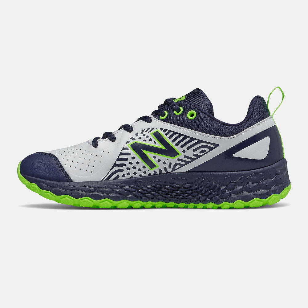 Team Navy/Lime Green and White Fresh Foam Velo v2 Turf | New Balance Shoes