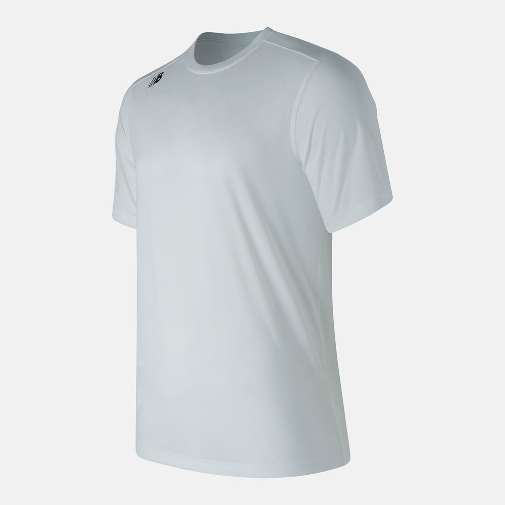 White Short Sleeve Tech Tee | New Balance Clothing
