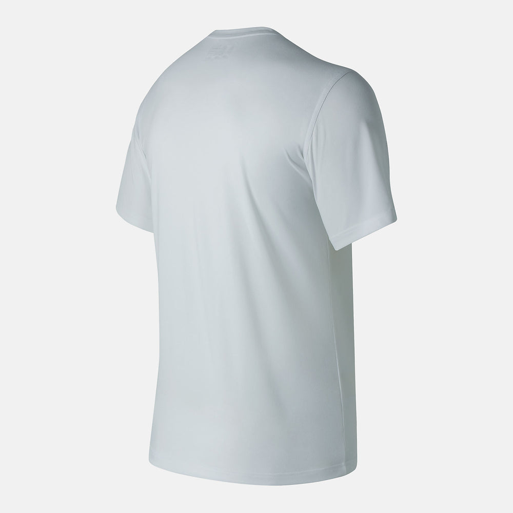 White Short Sleeve Tech Tee | New Balance Clothing