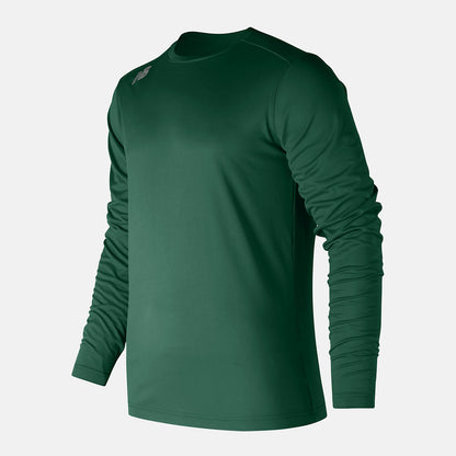 Team Dark Green LS Tech Baseball Tee | New Balance Clothing
